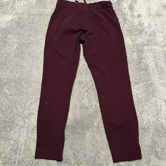 Lululemon Pants Womens 6 On The Fly Dress Maroon Performance Jogger - Picture 3 of 10